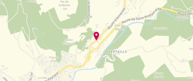 Plan de Access - TotalEnergies, Route d'Annonay, 07290 Satillieu