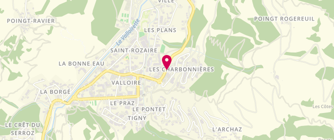 Plan de Access - TotalEnergies, Route du Telegrpahe, 73450 Valloire