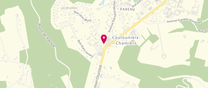Plan de Intermarche Coulounieix-Chamiers, Avenue Winston Churchill, 24660 Coulounieix-Chamiers
