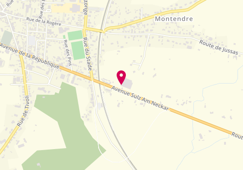 Plan de Access - TotalEnergies, Route de Montlieu, 17130 Montendre