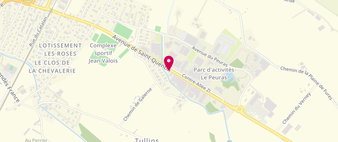 Plan de Avia STATION DE LA PLAINE, Route de Saint-Quentin, 38210 Tullins