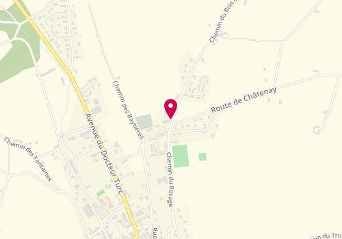 Plan de TotalEnergies STATION TOTAL, 497 Route de Châtenay, 38980 Viriville