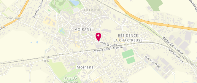 Plan de Carrefour Market, 8 Rue Carnot, 38430 Moirans
