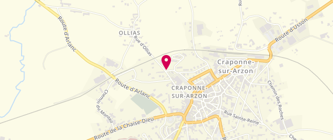 Plan de Estrade de Distribution, 24 Rue d'Ollias, 43500 Craponne-sur-Arzon