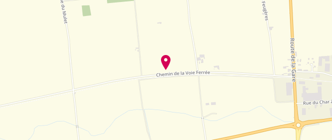 Plan de TotalEnergies STATION SERVICE COTOISE, 2935 Chemin de la Voie Ferrée, 38260 La Côte-Saint-André