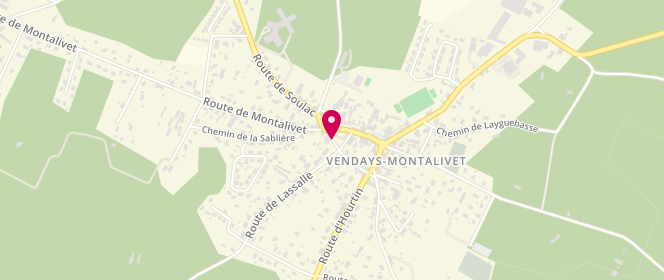 Plan de Carrefour Contact Josdis, Laygue Basse, 33930 Vendays-Montalivet