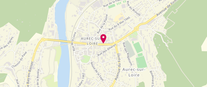 Plan de Aurecdis Supermarche Casino, Avenue de Firminy, 43110 Aurec-sur-Loire