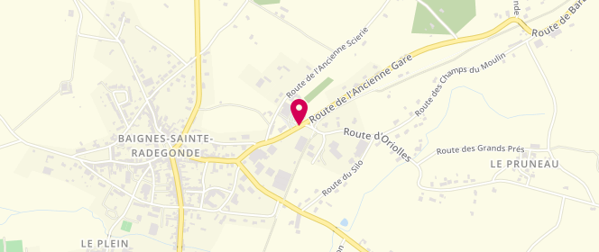 Plan de Intermarche Baignes, Route de Barbezieux, 16360 Baignes-Sainte-Radegonde