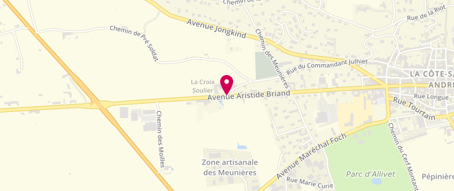 Plan de Intermarche la Cote St Andre, 36 Avenue Aristide Briand, 38260 La Côte-Saint-André