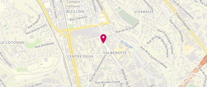 Plan de Access - TotalEnergies, 148 Rue Antoine Durafour, 42100 Saint-Étienne