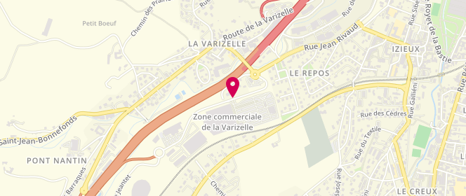 Plan de E.leclerc St Chamond Distribution, La Varizelle, 42400 Saint-Chamond