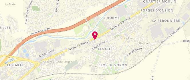 Plan de Super U l'Horme, 38 Ter Avenue Pasteur, 42152 L'Horme