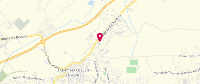 Plan de Access - TotalEnergies, Route de Bonson, 42680 Saint-Marcellin-en-Forez