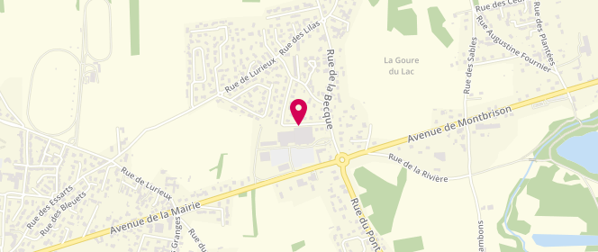Plan de Intermarche St Cyprien, 9 Rue des Prairies, 42160 Saint-Cyprien