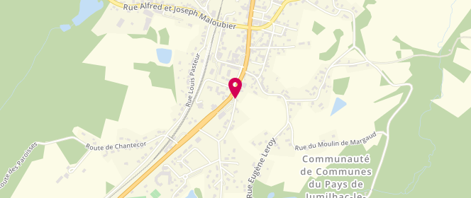 Plan de Carrefour Contact, Avenue de Périgueux, 24450 La Coquille