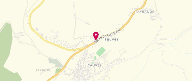Plan de Access - TotalEnergies, Le Bourg, 63690 Tauves