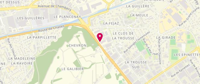 Plan de TotalEnergies Access RELAIS DE LA RAVOIRE, Route Départementale 1006 Carrefour la Trousse, 73490 La Ravoire