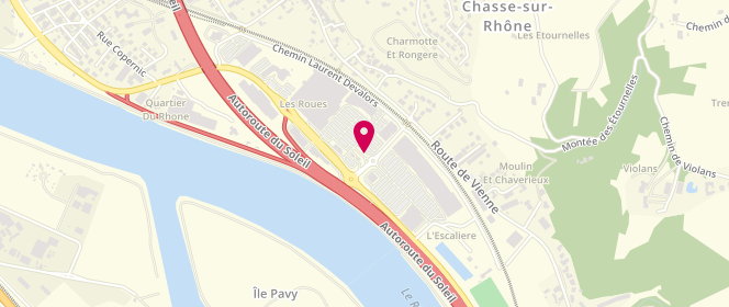 Plan de Intermarché Chasse Sur Rhône, 1515 Avenue Mistral, 38670 Chasse-sur-Rhône
