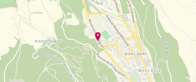 Plan de Access - TotalEnergies, 5 Boulevard Mirabeau, 63240 Le Mont Dore