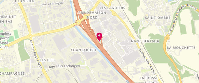 Plan de Access - TotalEnergies, 427 Rue Ducretet, 73000 Chambéry