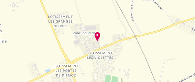 Plan de Carrefour contact, 2 Chemin de Grange Neuve, 38790 Diémoz