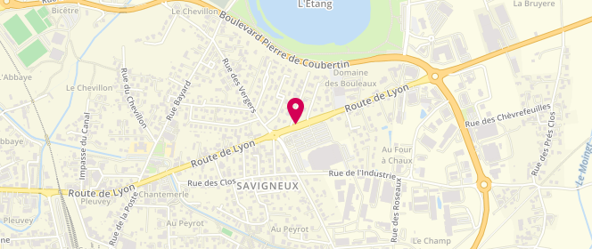 Plan de Super U, Route de Lyon, 42600 Savigneux
