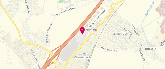 Plan de Auchan Angouleme, Route de Bordeaux, 16400 La Couronne