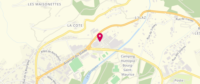 Plan de Intermarche Bourg St Maurice, Lieu-Dit le Mollard, 73700 Bourg-Saint-Maurice
