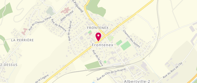 Plan de Netto Frontenex, Zone Industrielle le Pont, 73460 Frontenex