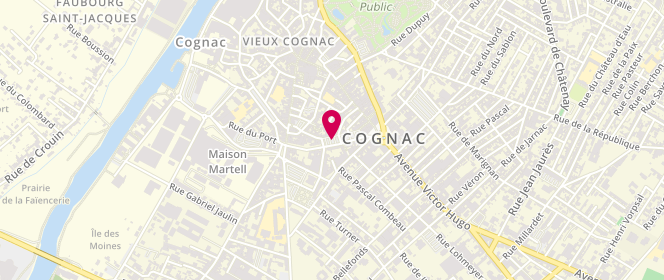 Plan de TotalEnergies RELAIS COGNAC CORDERIE STAR, 43 Place de la Corderie, 16100 Cognac