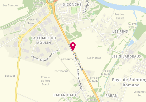 Plan de TotalEnergies MR FRUCHART PATRICE, Route de Bordeaux, 17100 Les Gonds