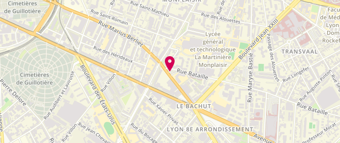 Plan de Access - TotalEnergies, 131 Rue Marius Berliet, 69008 Lyon