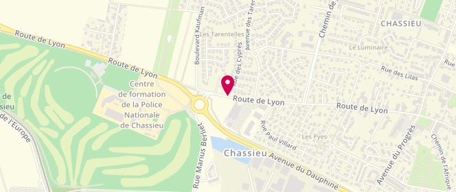 Plan de Intermarché, 28 Route de Lyon, 69680 Chassieu