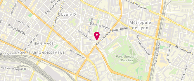Plan de Access - TotalEnergies, 344 Rue Garibaldi, 69007 Lyon
