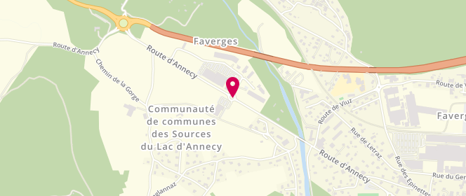 Plan de Intermarche Faverges, Zone Artisanale Les Boucheroz Route Nationale 508, 74210 Faverges