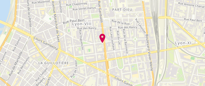 Plan de Access - TotalEnergies, 258 Rue Garibaldi, 69003 Lyon