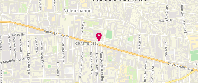 Plan de Carrefour Villeurbanne, 145, Rue Anatole France, 69100 Villeurbanne