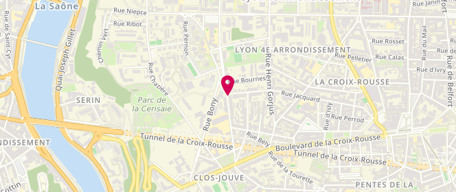 Plan de Esso Croix Rousse, 22 Rue Philippe de Lassalle, 69004 Lyon