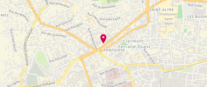 Plan de Access - TotalEnergies, 140 Boulevard Lavoisier, 63000 Clermont-Ferrand
