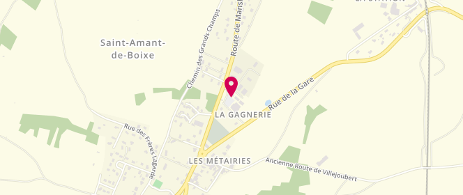 Plan de Intermarché, Route de Mansle, 16330 Saint-Amant-de-Boixe