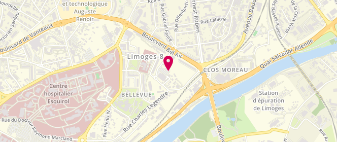 Plan de Leclerc Express, 26 Rue Wagner, 87000 Limoges
