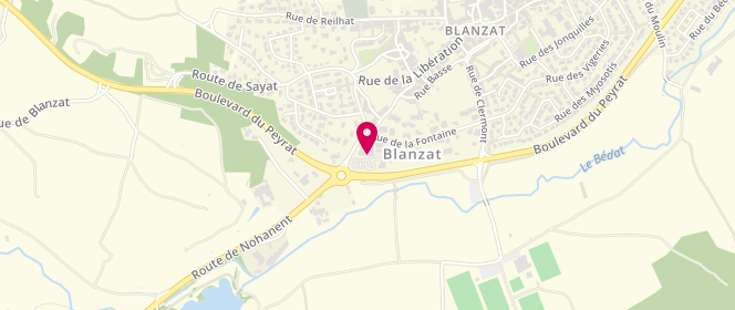 Plan de Intermarche Blanzat, Zone Artisanale la Fontaine, 63112 Blanzat