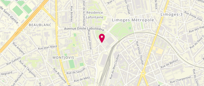 Plan de Super U LIMOGES, Avenue Émile Labussière, 87100 Limoges