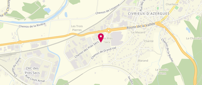 Plan de E. Leclerc, 473 Route de la Vallée, 69380 Civrieux-d'Azergues