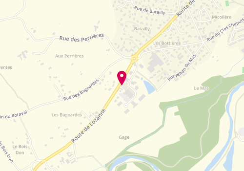 Plan de Intermarché Elgarrekin, 2 Rue Joseph Gillet - D30 Route de Villefranche, 69380 Chazay-d'Azergues