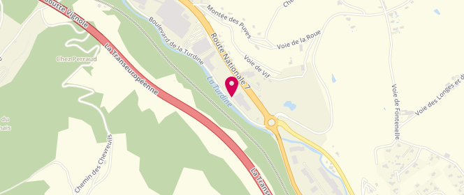 Plan de Leclerc SAINT LOUP DISTRIBUTION, Route Nationale 7, 69490 Saint-Loup