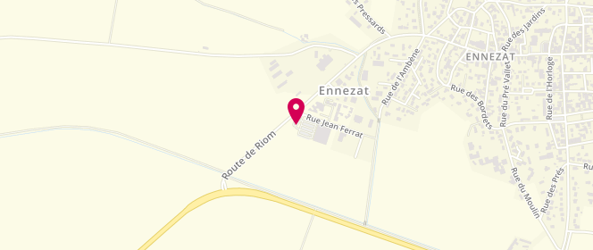 Plan de Intermarché, Route de Riom, 63720 Ennezat