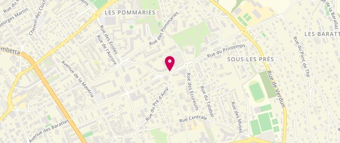 Plan de Carrefour Market, Rue des Mouettes, 74940 Annecy-le-Vieux