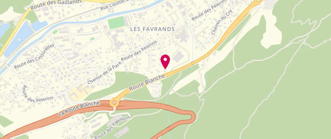 Plan de Carrefour Market, Route Blanche, 74400 Chamonix-Mont-Blanc