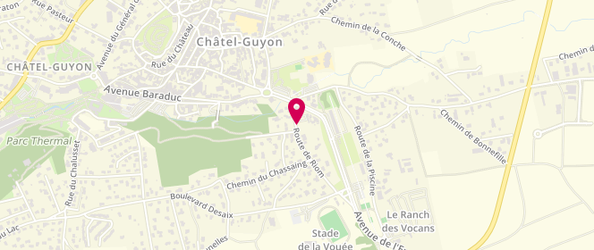 Plan de Carrefour Contact, 3 Route de Riom, 63140 Châtel-Guyon